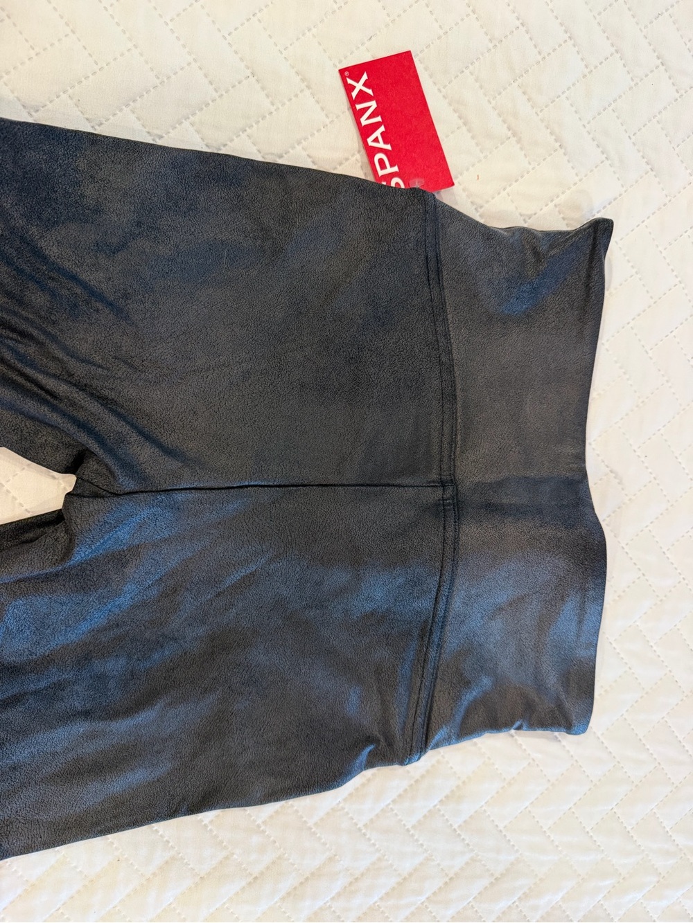 SPANX Faux-Leather High-Waist Jeggings in Black